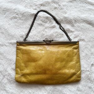 HOBO | mustard yellow leather clutch